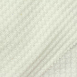 Polyester Stretch Waffle Knit Fabric, 250 gsm, 160 cm — White — photo 1