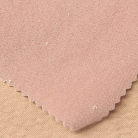 Light Peach Brushed Fleece, Poly-Cotton