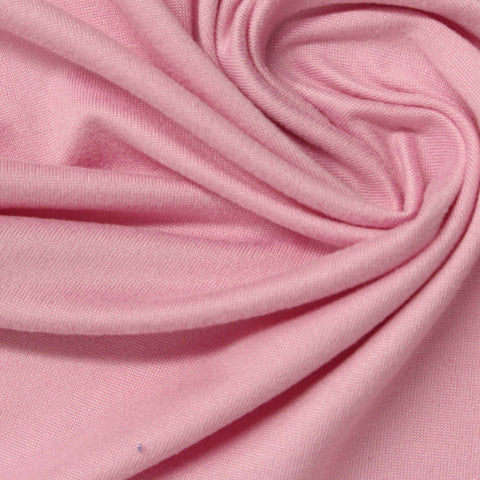 Polyester Stretch Milk Silk Knit Fabric, 150 gsm — Pink