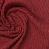 Polyester Viscose Stretch Rib Knit Fabric, 280 gsm, 140 cm — Red — photo 1