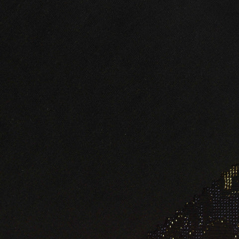 Jacquard Polyester Metallic Stretch Knit Fabric, 160 gsm, 155 cm — Black
