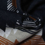Black Houndstooth Jacquard, Viscose-Poly, 312 gsm — photo 1