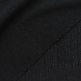 Black Marl Rib Knit, Polyester, 162 gsm — photo 1
