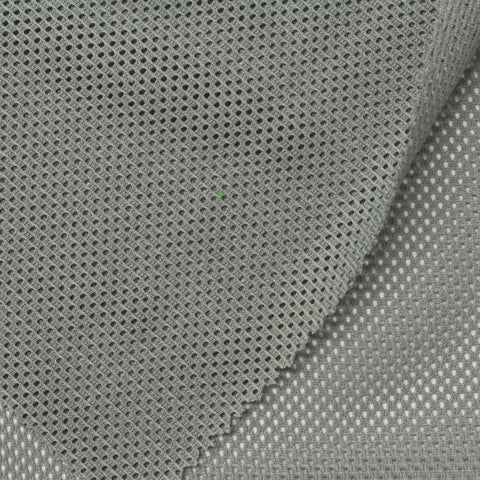 100% Polyester Mesh Fabric, 110 gsm, 170 cm — Grey