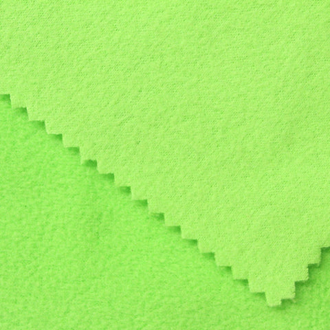100% Polyester Fleece Fabric, 150 gsm, 155 cm — Green