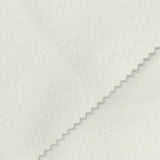 Brushed Polyester French Terry Fabric, 231 gsm, 190 cm — White — photo 1