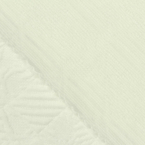 Cream Tone-on-Tone Jacquard, Polyester, 275 gsm