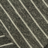 Light Grey Horizontal-Stripe Scuba Knit, Polyester — photo 1