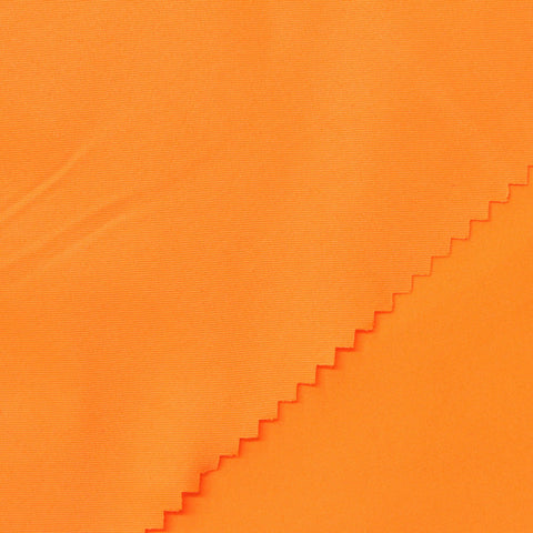100% Polyester Peachskin Fabric, 126 gsm, 150 cm — Orange