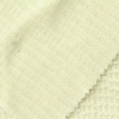 100% Cotton Waffle Knit Fabric, 400 gsm, 175 cm — Beige