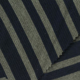 Navy Horizontal-Stripe Knit, Polyester, 265 gsm — photo 1
