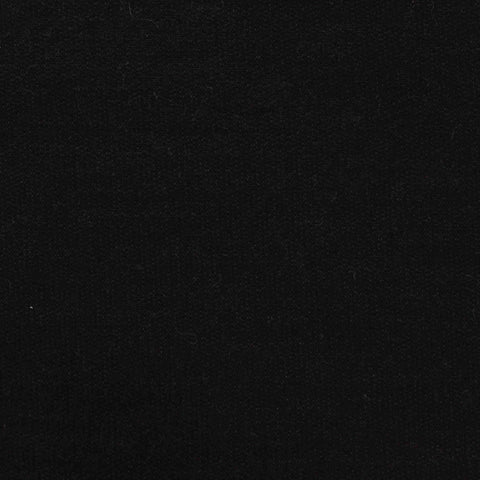 Slub Viscose Cotton Stretch French Terry Fabric, 217 gsm, 175 cm — Black