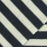 Navy Stripes Chunky Knit, Polyester — photo 1
