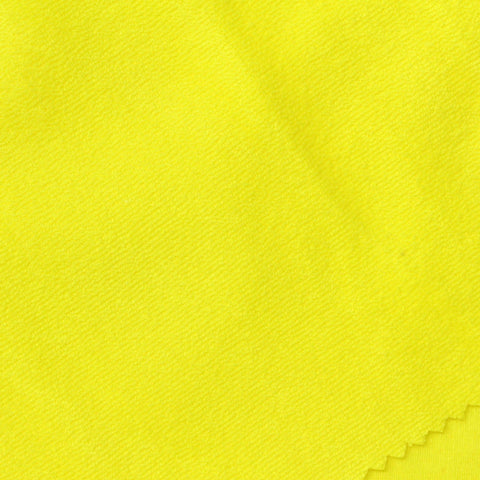 Cotton Polyester French Terry Fabric, 300 gsm, 173 cm — Yellow