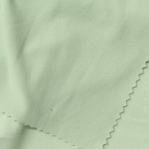 Polyester Stretch Milk Silk Knit Fabric, 183 gsm, 170 cm — Green
