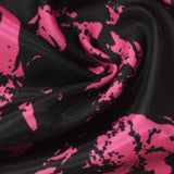 Pink Abstract Satin, Polyester — photo 1