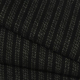 Black Stripes Interlock Knit, Poly-Viscose, 330 gsm — photo 1