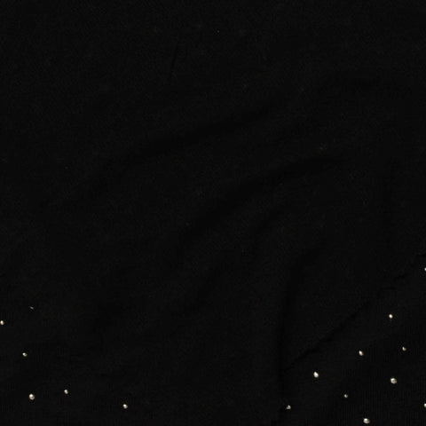Silver Dots Jersey Knit, Viscose-Cotton