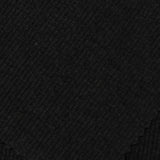 Polyester Cotton Stretch Rib Knit Fabric, 372 gsm — Black — photo 1