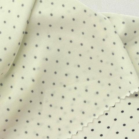 Black Dots Jersey Knit