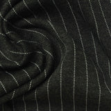 White Vertical-Pinstripe Interlock Knit, Viscose-Poly, 340 gsm — photo 1