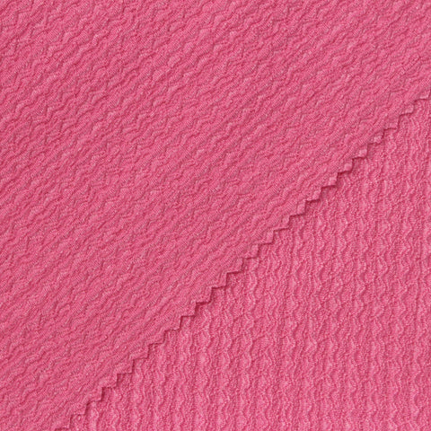 Polyester Stretch Crepe Fabric, 190 gsm, 150 cm — Pink