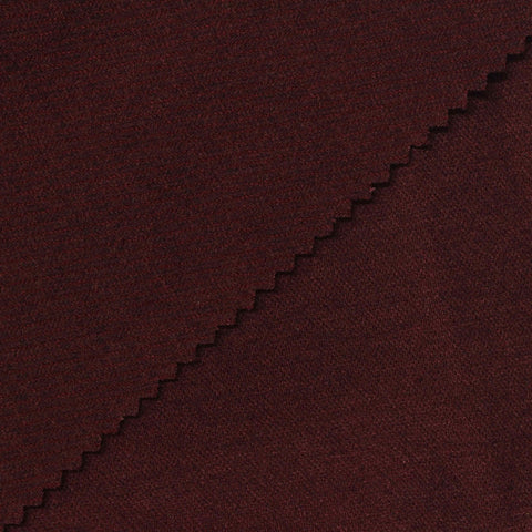 Polyester Viscose Stretch Interlock Knit Fabric, 380 gsm, 160 cm — Brown