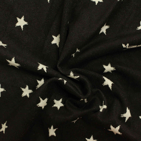 White Stars Faux Suede, Polyester