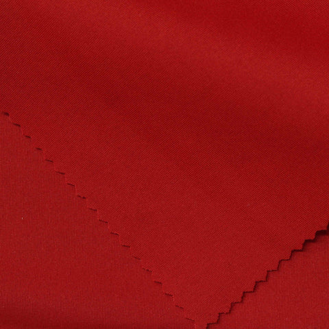 Polyester Stretch Scuba Knit Fabric, 320 gsm, 160 cm — Red