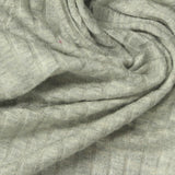 Light Grey Marl Rib Knit, Viscose, 210 gsm — photo 1