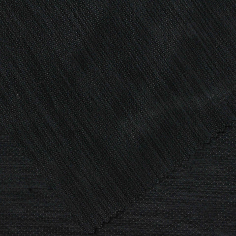 Black Marl Jersey Knit, Polyester, 170 gsm, 150 cm