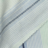 Blue Vertical-Stripe Crepe, Polyester, 180 gsm — photo 1