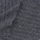 Dark Blue Marl Rib Knit, Polyester, 233 gsm — photo 1