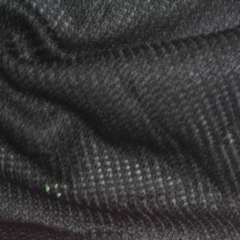100% Polyester Rib Knit Fabric, 258 gsm, 165 cm — Black