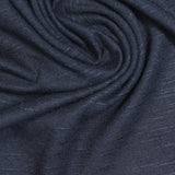 Dark Blue Marl Jersey Knit, Viscose, 218 gsm — photo 1