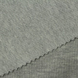 Grey Heathered-Marl Rib Knit, Poly-Cotton, 436 gsm — photo 1