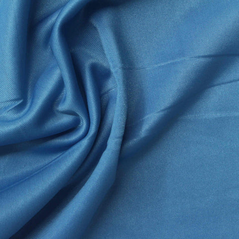 Polyester Stretch Warp Knit Fabric, 210 gsm, 145 cm — Blue