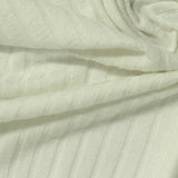 Brushed Viscose Stretch Rib Knit Fabric, 175 gsm — Beige — photo 1