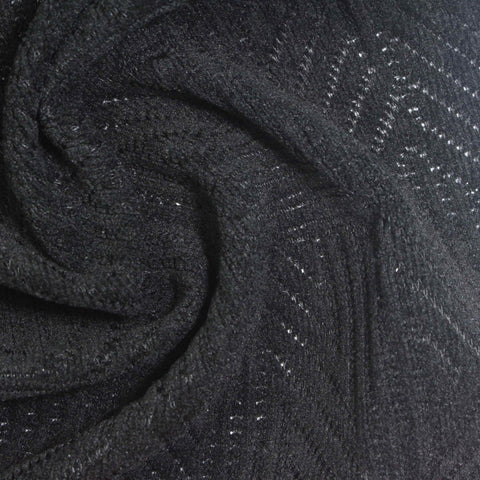 Dark Grey Flecked Chenille, Polyester