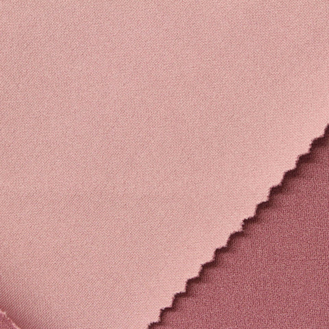 Polyester Stretch Linen-Look Fabric, 240 gsm, 165 cm — Pink