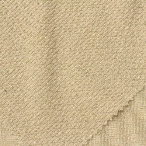 Light Brown Marl Rib Knit, Polyester