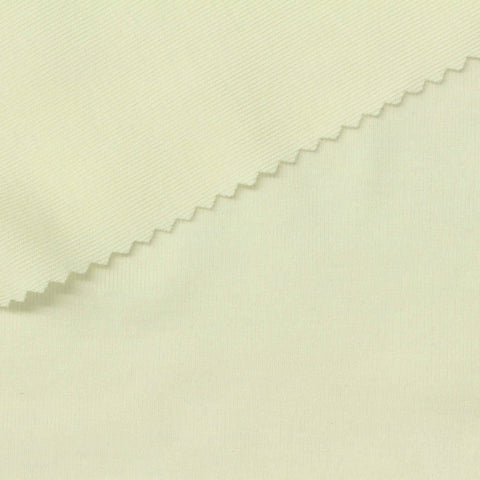 Tencel Lyocell Acrylic Stretch Rib Knit Fabric, 180 gsm, 160 cm — Beige
