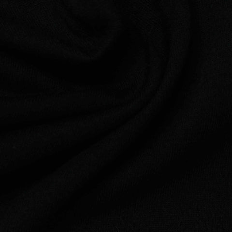 100% Cotton Jersey Knit Fabric, 180 gsm — Black, ref EF-234600