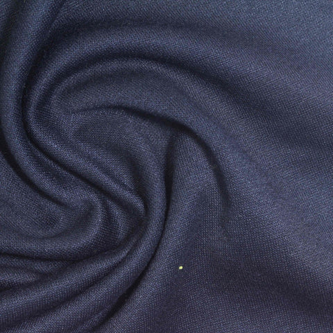 Polyester Viscose Stretch Piqué Knit Fabric, 290 gsm, 170 cm — Navy, ref EF-273495