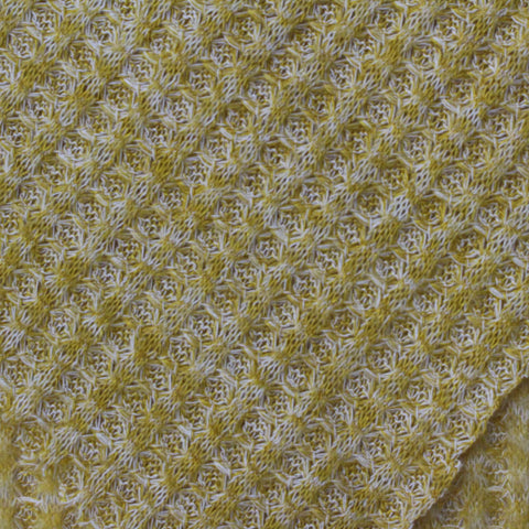 Polyester Viscose Stretch Waffle Knit Fabric, 180 gsm, 150 cm — Yellow