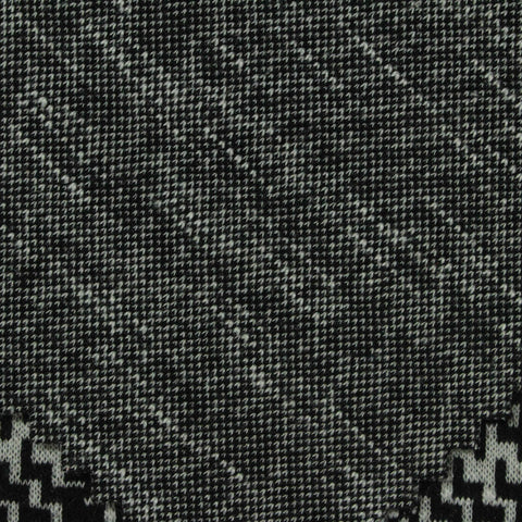 Black Houndstooth Jacquard, Polyester, 344 gsm