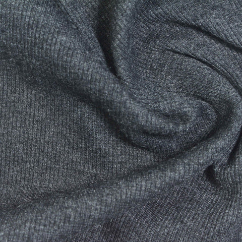 Heathered Grey Marl Rib Knit