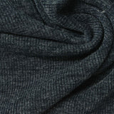 Polyester Viscose Stretch Rib Knit Fabric, 300 gsm, 120 cm — Grey — photo 1