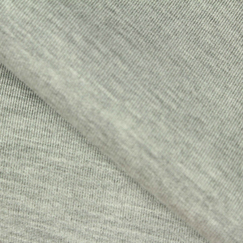 Light Grey Marl Scuba Knit, Viscose-Poly, 410 gsm