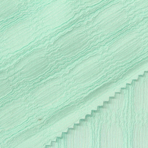 Polyester Stretch Crepe Fabric, 142 gsm, 172 cm — Green